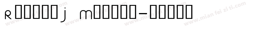 RobotoJ Medium字体转换